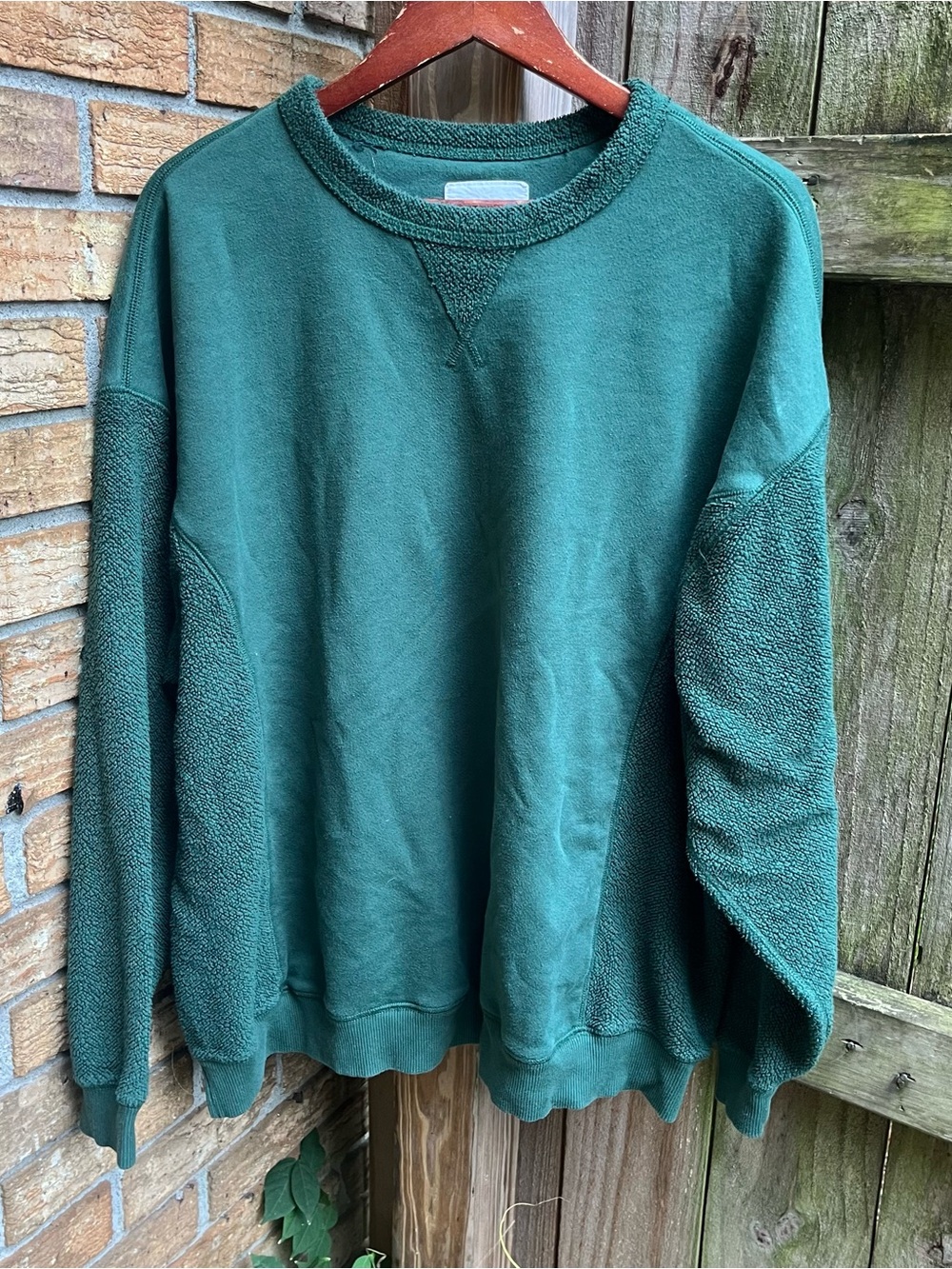 Aerie Oversized Forest Green Crewneck Sweatshirt